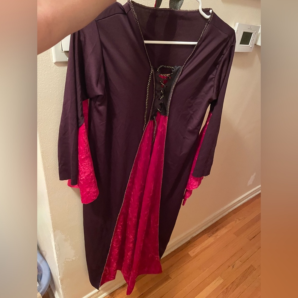 Elegant Purple and Red Girl’s Holloween Costume